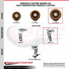 Service Caster 6 Inch High Temp Phenolic Wheel Swivel Caster with Roller Bearing SCC-20S620-PHRHT